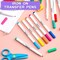 12 Pcs Iron on Markers Sublimation Embroidery Transfer Pen Heat Fabric Marker Fade Resistant Infusible Ink for T-Shirts Pillow Clothes Canvas, 12 Assorted Colors